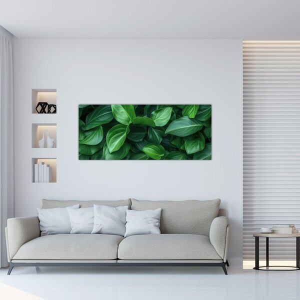 Slika - Zeleno lišće (120x50 cm)