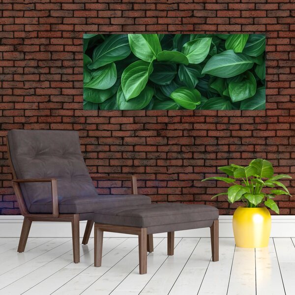 Slika - Zeleno lišće (120x50 cm)