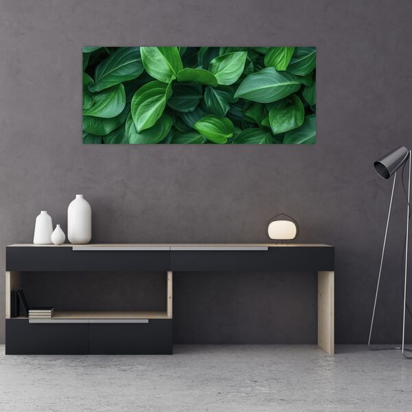 Slika - Zeleno lišće (120x50 cm)