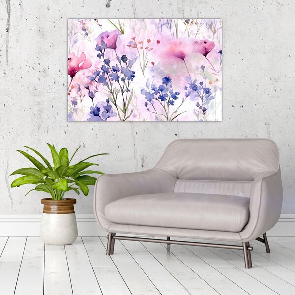 Slika - Akvarel livada (90x60 cm)