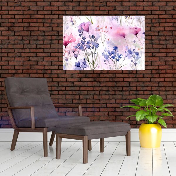 Slika - Akvarel livada (90x60 cm)
