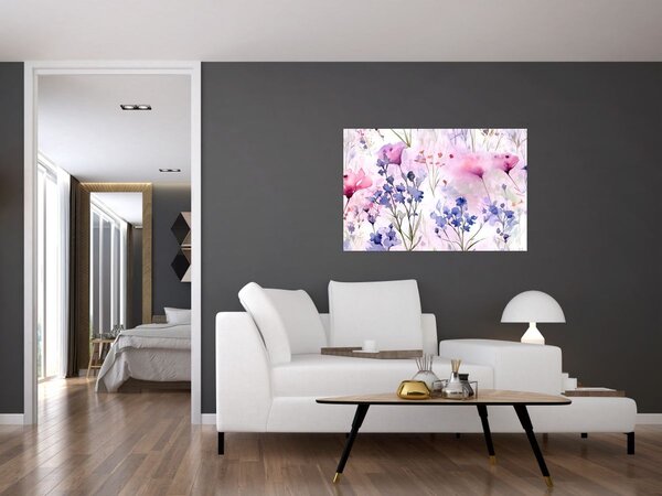 Slika - Akvarel livada (90x60 cm)