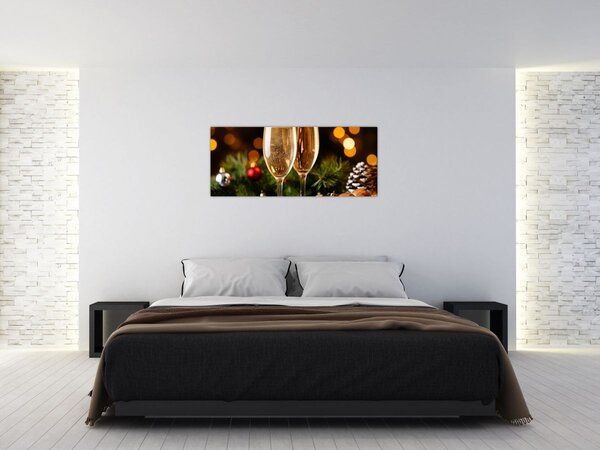 Slika - Čaša šampanjca (120x50 cm)