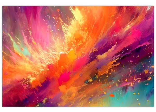 Slika - Dinamička apstrakcija (90x60 cm)