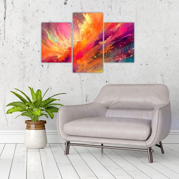Slika - Dinamička apstrakcija (90x60 cm)