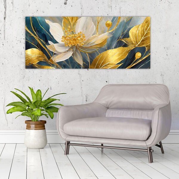 Slika - Slikanje zlatnog cvijeća (120x50 cm)