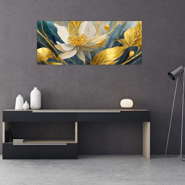 Slika - Slikanje zlatnog cvijeća (120x50 cm)
