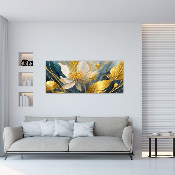 Slika - Slikanje zlatnog cvijeća (120x50 cm)