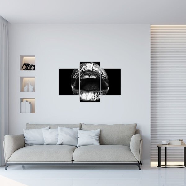 Slika - Sjajne usne (90x60 cm)
