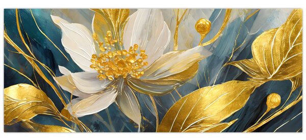 Slika - Slikanje zlatnog cvijeća (120x50 cm)
