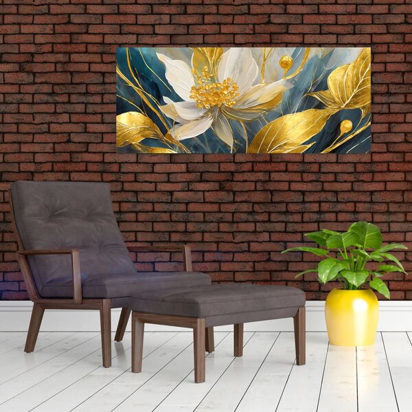 Slika - Slikanje zlatnog cvijeća (120x50 cm)