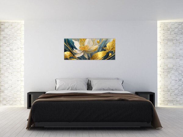 Slika - Slikanje zlatnog cvijeća (120x50 cm)