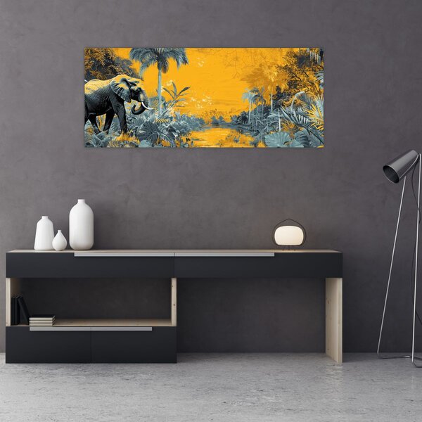 Slika - Slon u prirodi (120x50 cm)