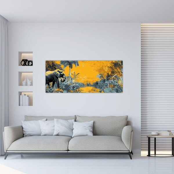 Slika - Slon u prirodi (120x50 cm)