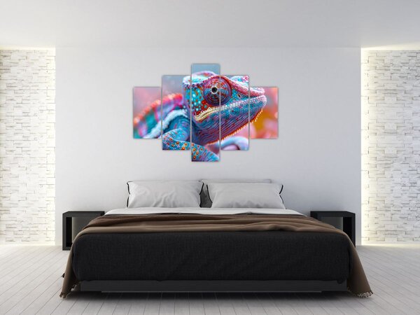 Slika - Šareni kameleon (150x105 cm)