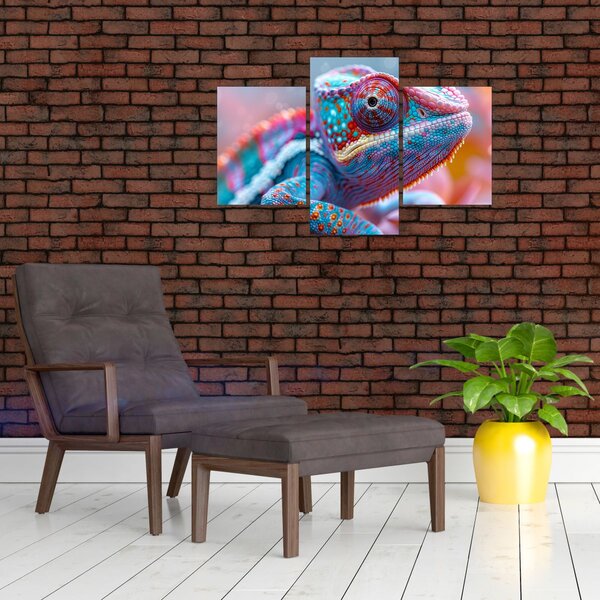 Slika - Šareni kameleon (90x60 cm)