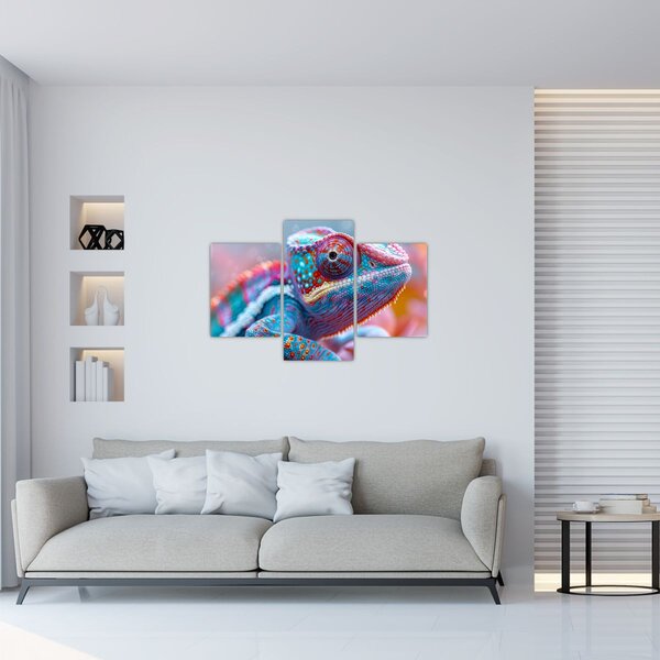 Slika - Šareni kameleon (90x60 cm)