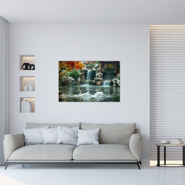 Slika - azijski ribnjak (90x60 cm)