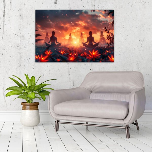 Slika - Joga u prirodi (90x60 cm)