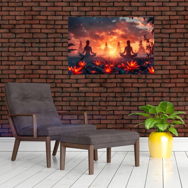 Slika - Joga u prirodi (90x60 cm)