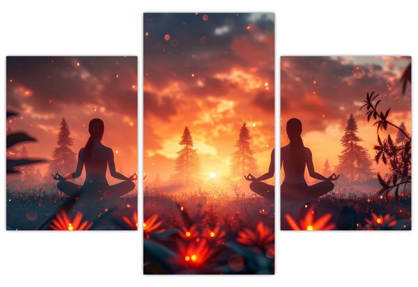 Slika - Joga u prirodi (90x60 cm)