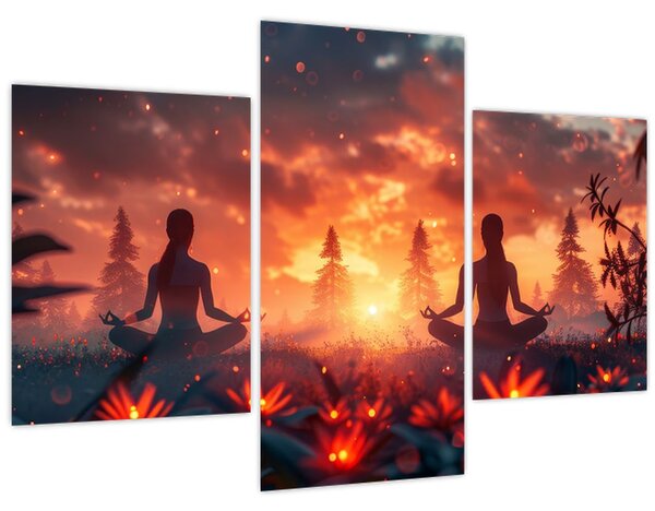 Slika - Joga u prirodi (90x60 cm)