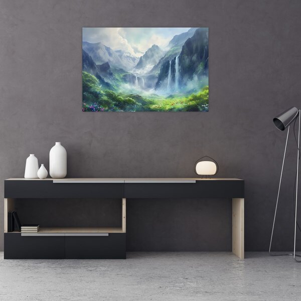 Slika - Dolina vodopada (90x60 cm)