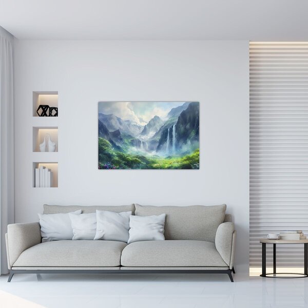 Slika - Dolina vodopada (90x60 cm)