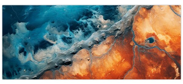 Slika - Voda i vatra (120x50 cm)
