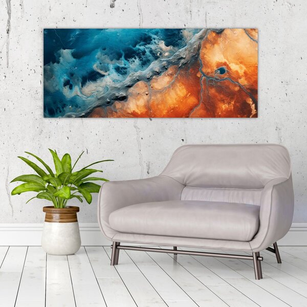 Slika - Voda i vatra (120x50 cm)