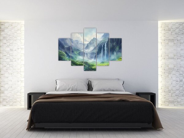 Slika - Dolina vodopada (150x105 cm)
