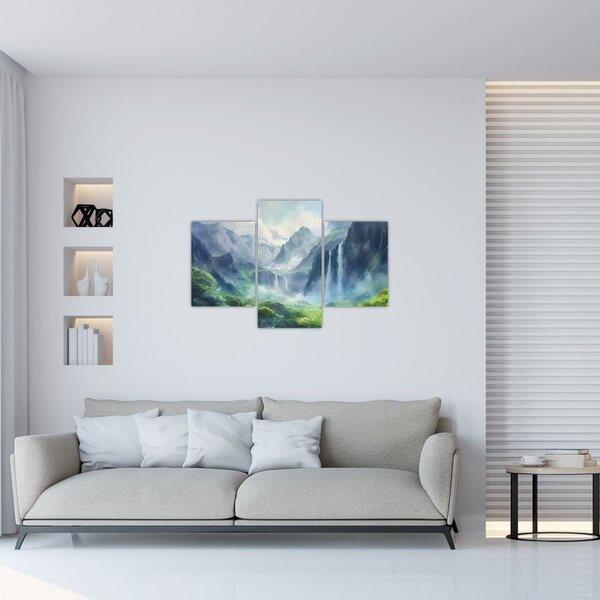 Slika - Dolina vodopada (90x60 cm)