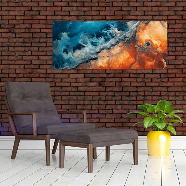 Slika - Voda i vatra (120x50 cm)