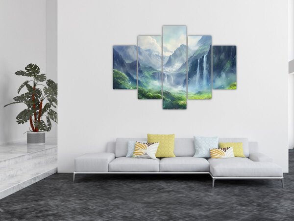 Slika - Dolina vodopada (150x105 cm)