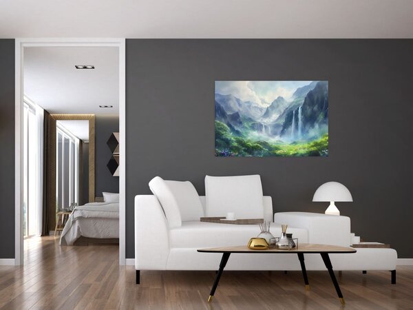 Slika - Dolina vodopada (90x60 cm)