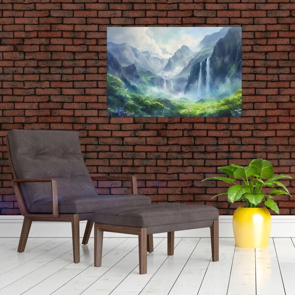 Slika - Dolina vodopada (90x60 cm)