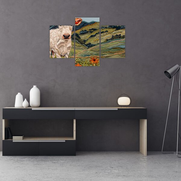 Slika - Imitacija pletenog motiva (90x60 cm)