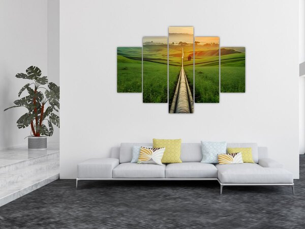 Slika - Izlazak sunca nad dolinom (150x105 cm)