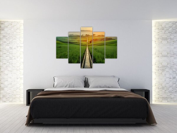 Slika - Izlazak sunca nad dolinom (150x105 cm)