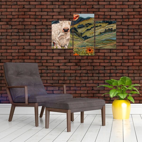 Slika - Imitacija pletenog motiva (90x60 cm)