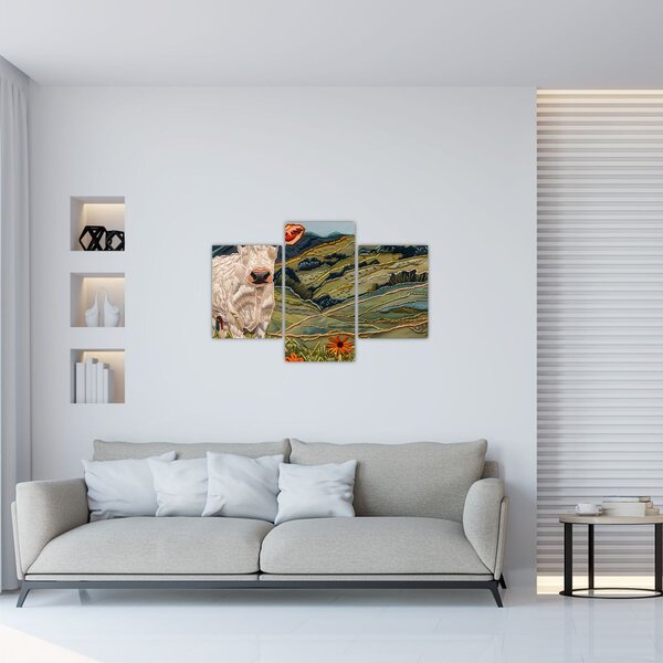 Slika - Imitacija pletenog motiva (90x60 cm)