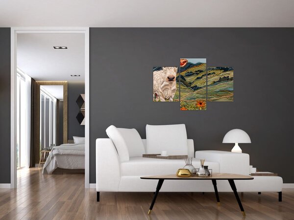 Slika - Imitacija pletenog motiva (90x60 cm)