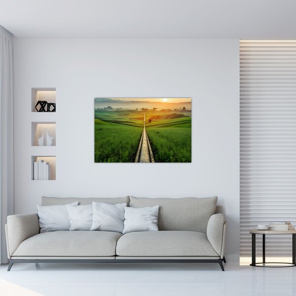 Slika - Izlazak sunca nad dolinom (90x60 cm)