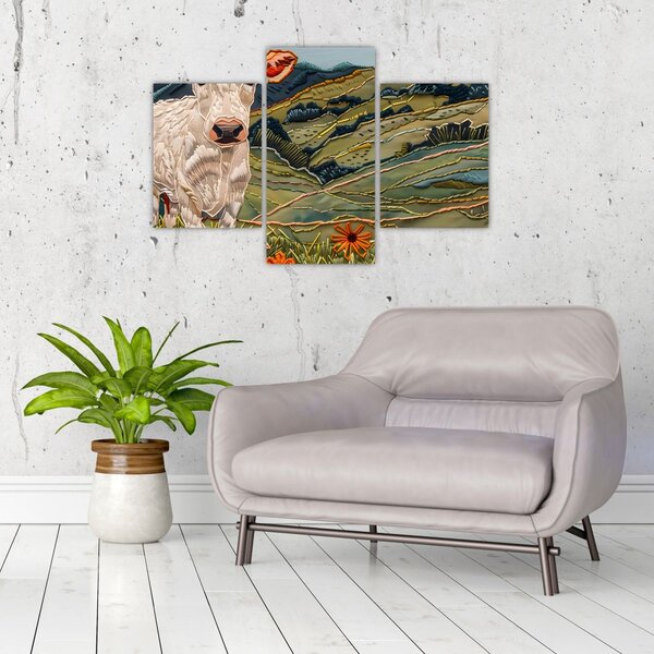 Slika - Imitacija pletenog motiva (90x60 cm)
