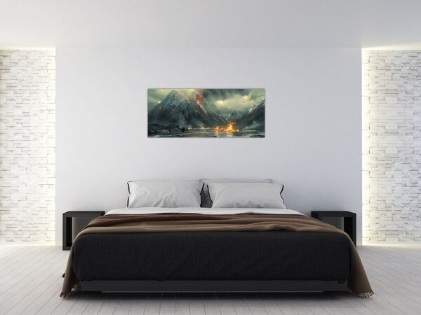 Slika - Vulkanska erupcija (120x50 cm)