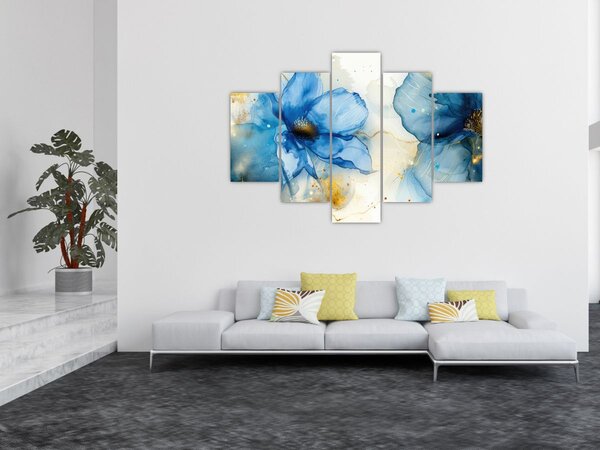 Slika - Cvijeće, slika tušem (150x105 cm)