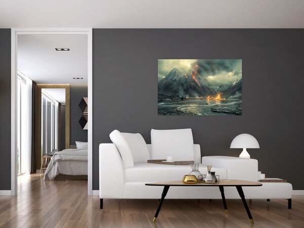 Slika - Vulkanska erupcija (90x60 cm)