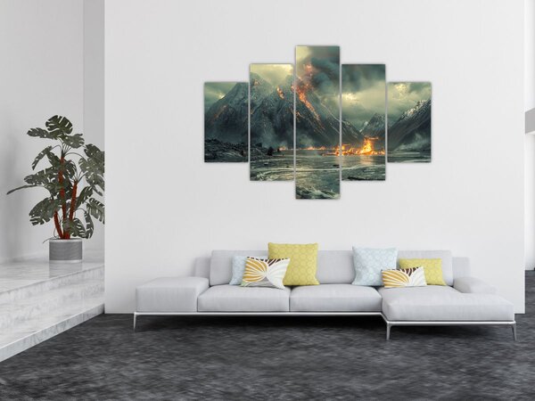 Slika - Vulkanska erupcija (150x105 cm)