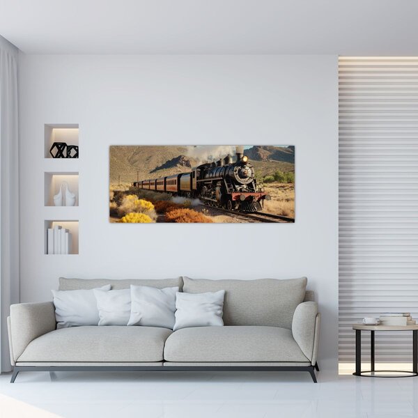 Slika - Parna Lokomotiva (120x50 cm)