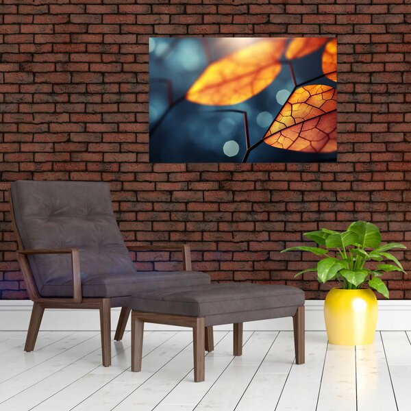 Slika - Tekstura lišća (90x60 cm)